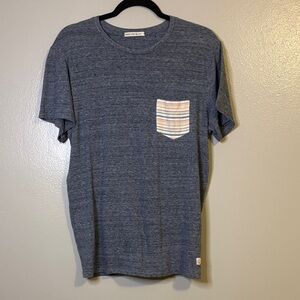 Marine Layer Men’s  Signature Pocket Tee
Color Heather Blue Size M